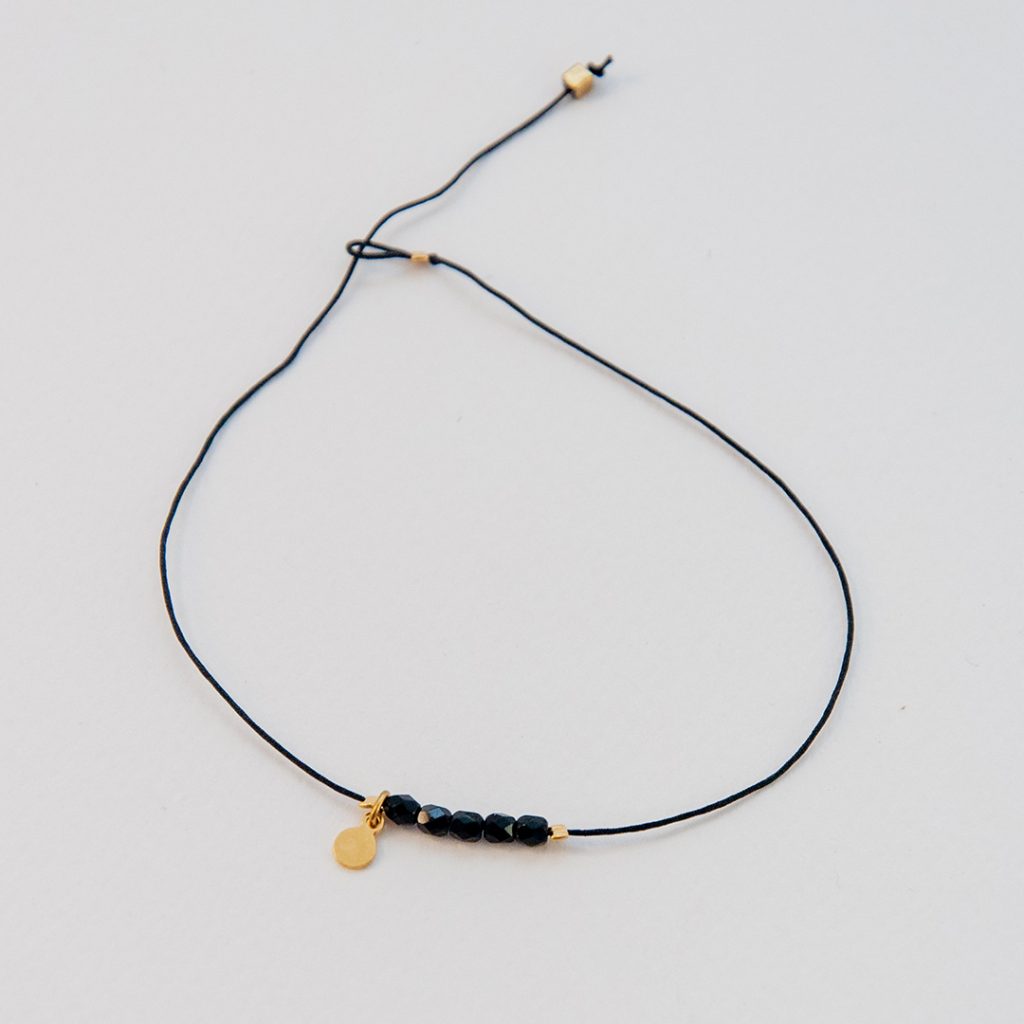 Bracelet with silk thread